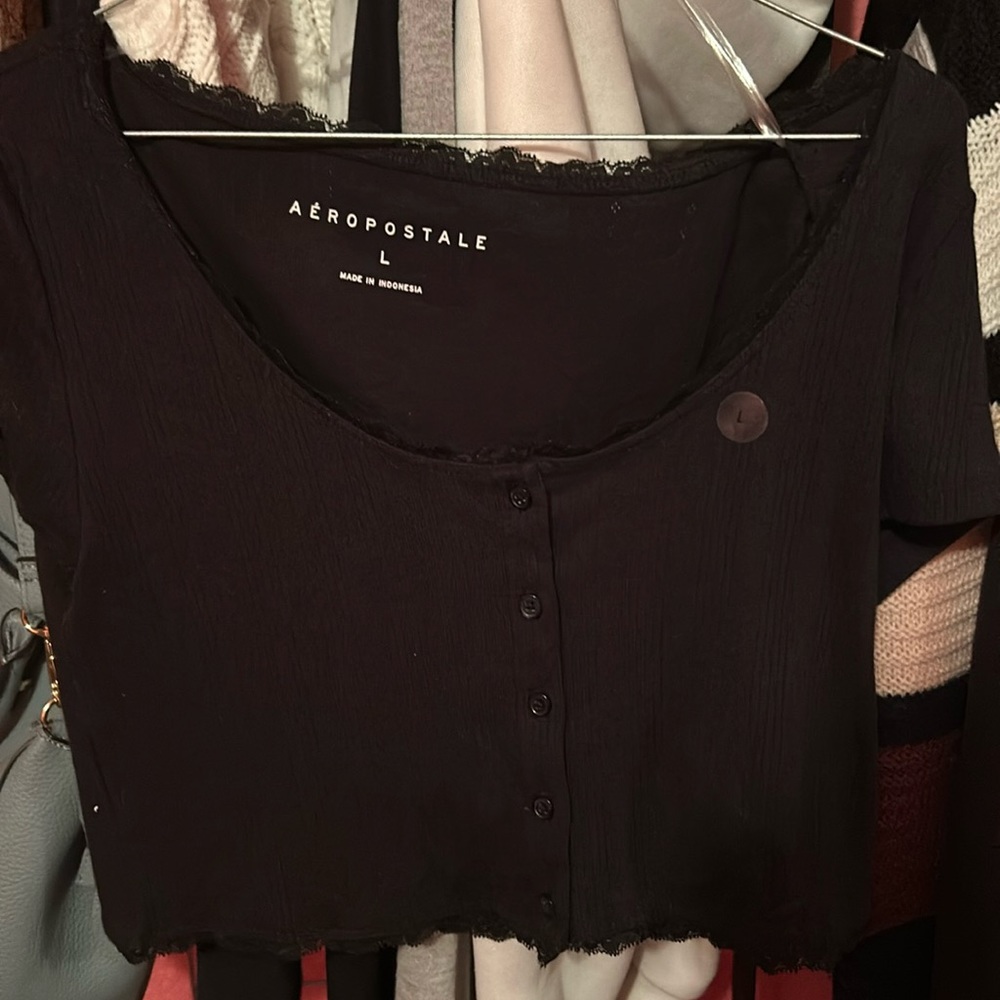 New black low cut shirt never worn